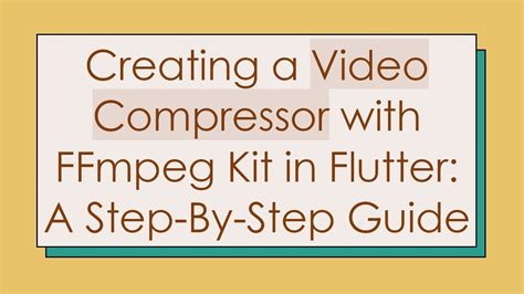 Video Compressor In Flutter