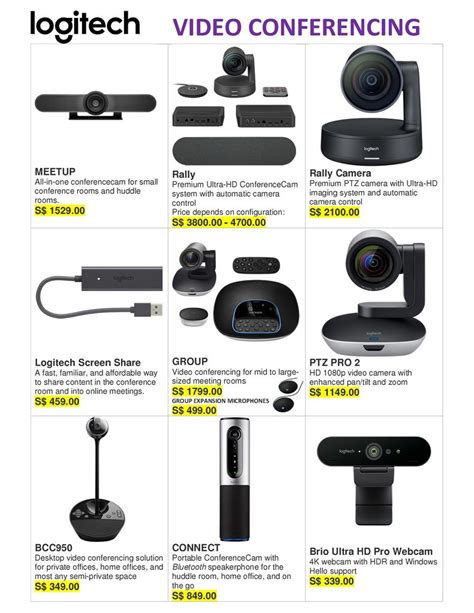 video conference equipment list