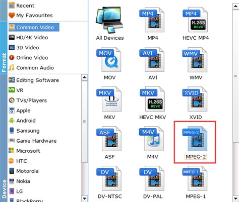 video converter mp4 to mpeg2
