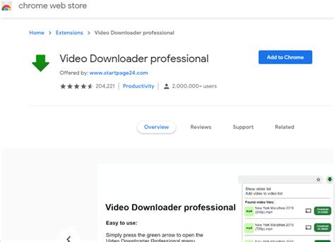 video downloader professional chrome