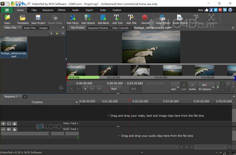 video editing software free download videopad