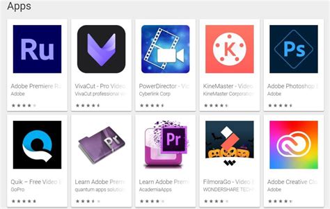Video Editor App List