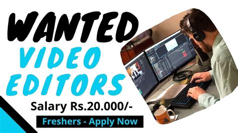 video editor jobs in qatar