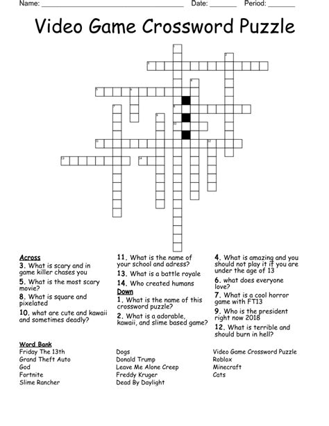 video game giant crossword