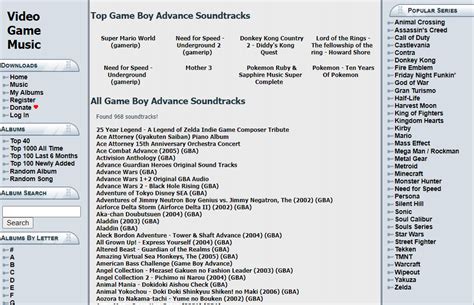 video game music download site