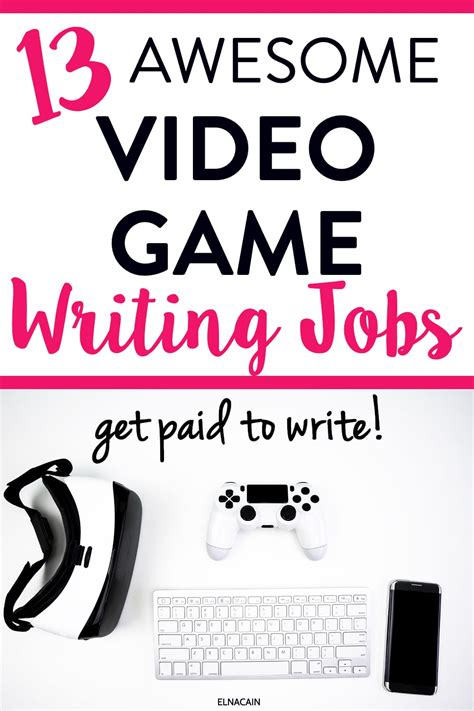 video game script writer jobs