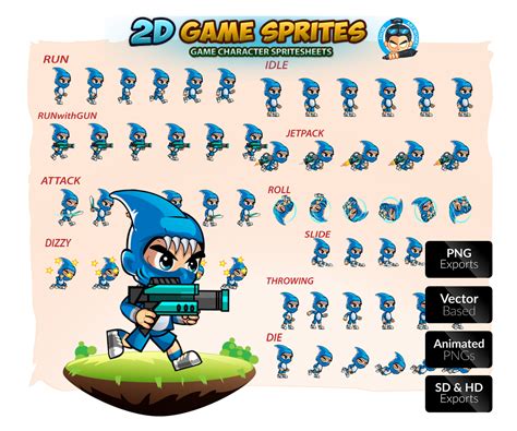 video game sprite sheets
