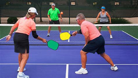 video of people playing pickleball