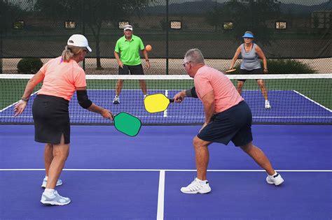 video of seniors playing pickleball