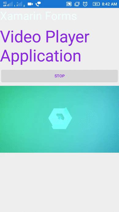 Video Player In Xamarin Forms