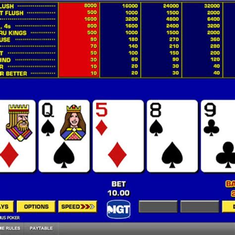 video poker free slots