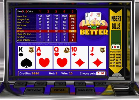 video poker jacks or better online casino