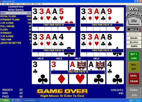 video poker training software free