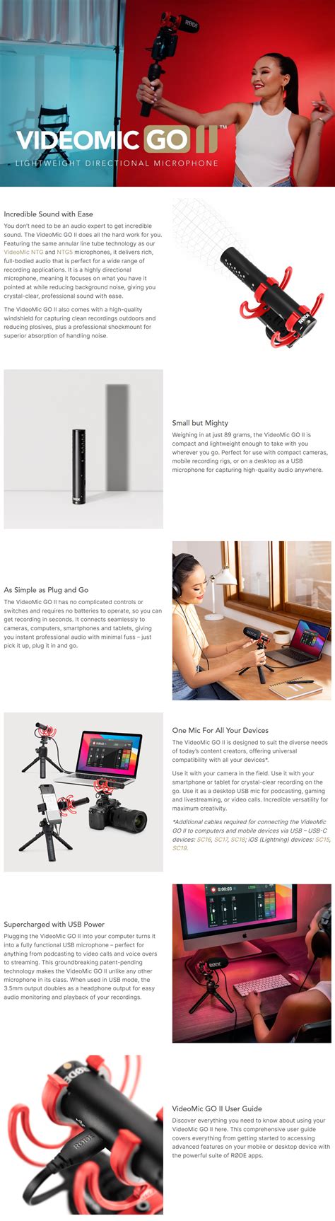 Videomic Go Ii Range