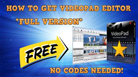 videopad editor free code