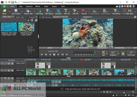 videopad video editor free nch