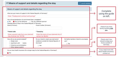 videx german visa application form india