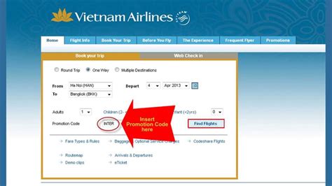vietnam airlines promo code international