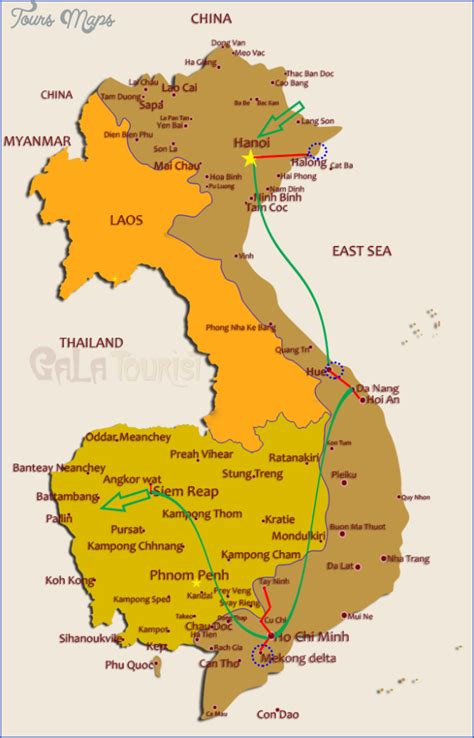vietnam cambodia map