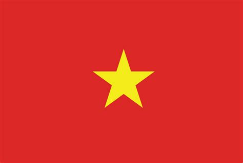 vietnam flag color chart