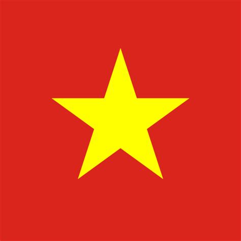 vietnam flag in squares