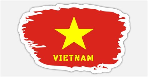 vietnam flag sticker