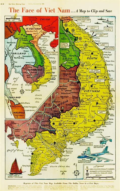 vietnam map 1965