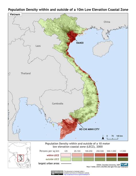 vietnam population per square km