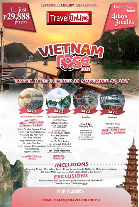 vietnam travel package itinerary