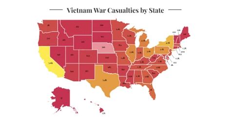 vietnam war casualties by state and county