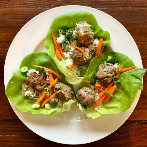 vietnamese meatball lettuce wraps