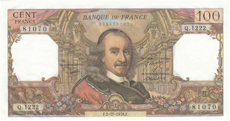 vieux billet de 100 francs