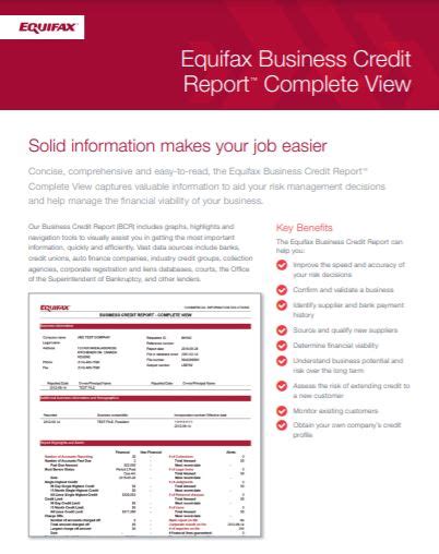 view equifax business credit report