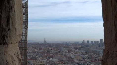 view from passion tower sagrada familia