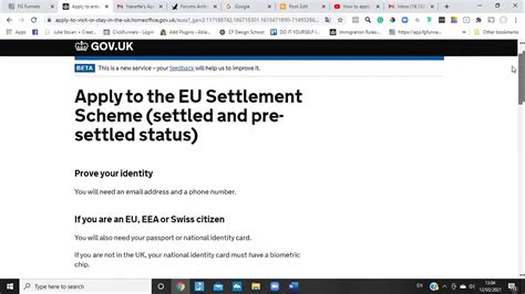view my eu settlement status
