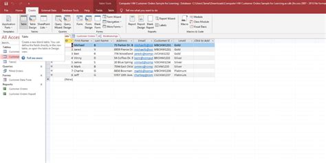 View Tables In Access
