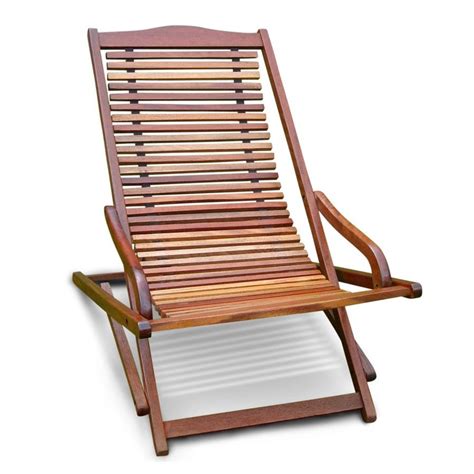 vifah eucalyptus folding patio chaise lounge chair