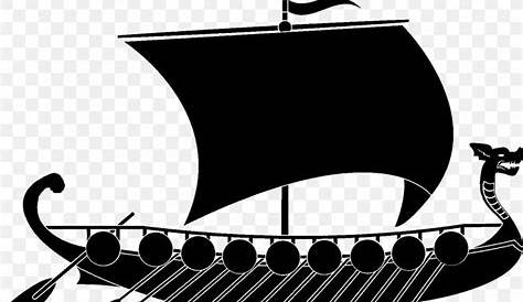 Viking Ships Graphics Illustration PNG, Clipart, Black And White, Boat