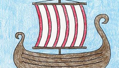 Viking Ship Drawing by lisacongdon on Etsy