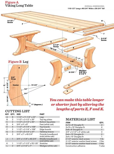 Viking Long Table Plans