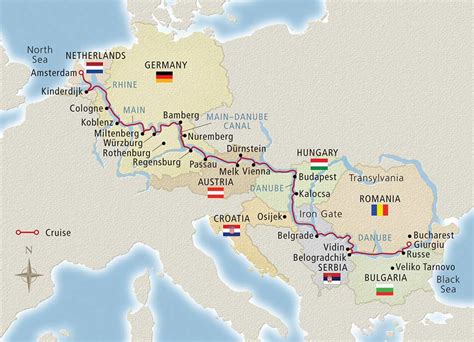 viking river cruises europe map