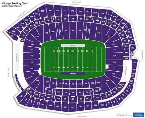 viking stadium seating view