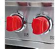 Viking Stove Knobs Red