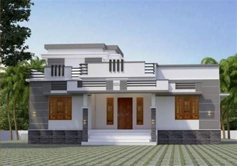 Front view Village house design, House architecture styles, Kerala