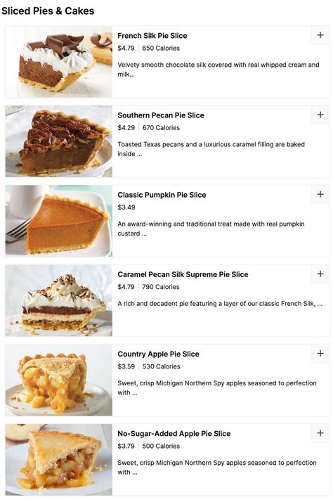 village inn pie menu