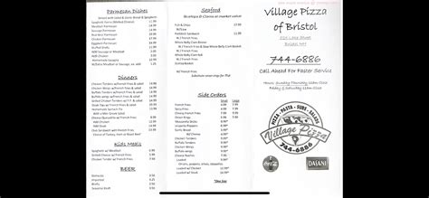 village pizza bristol nh