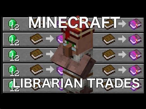villager librarian all book trades