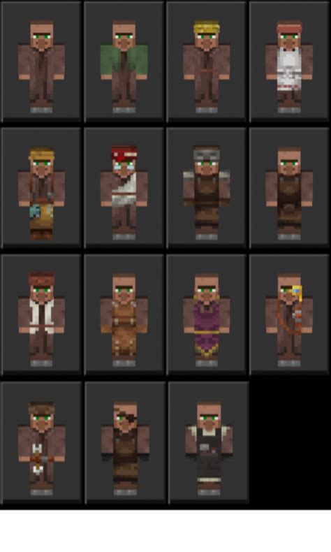 villager skin minecraft java