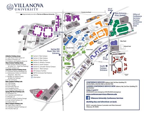 villanova university parking map