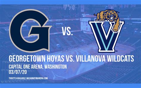 villanova vs georgetown basketball tickets